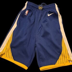 Nike Boys Blue and Yellow Basketbell Shorts